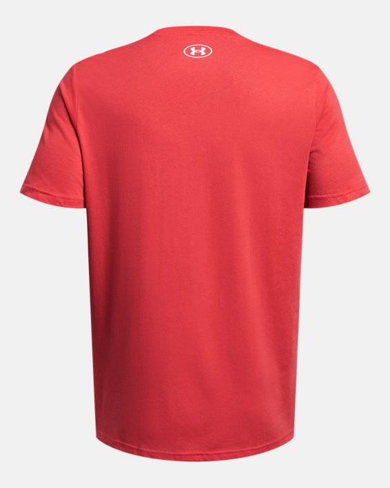 Men's UA Sportstyle Logo Short Sleeve, Red, pdpMainDesktop image number 3
